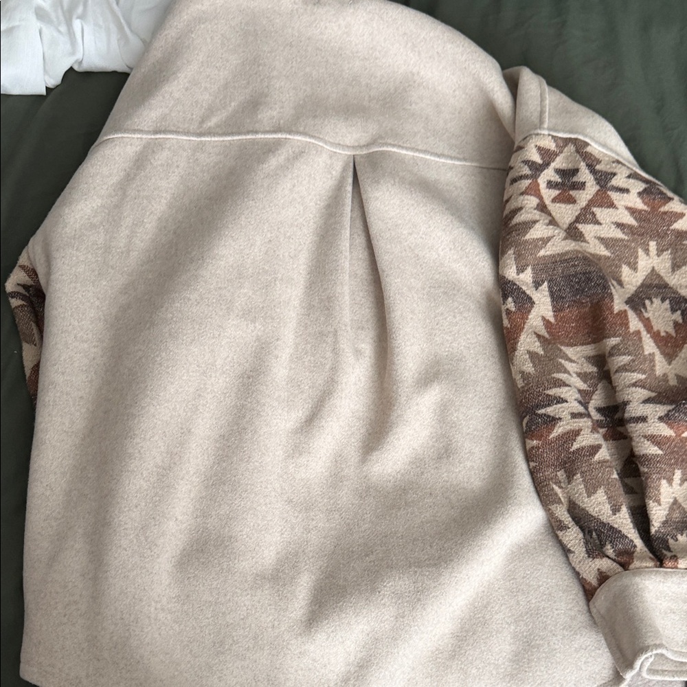 Aztec Pattern Beige Jacket - image 4